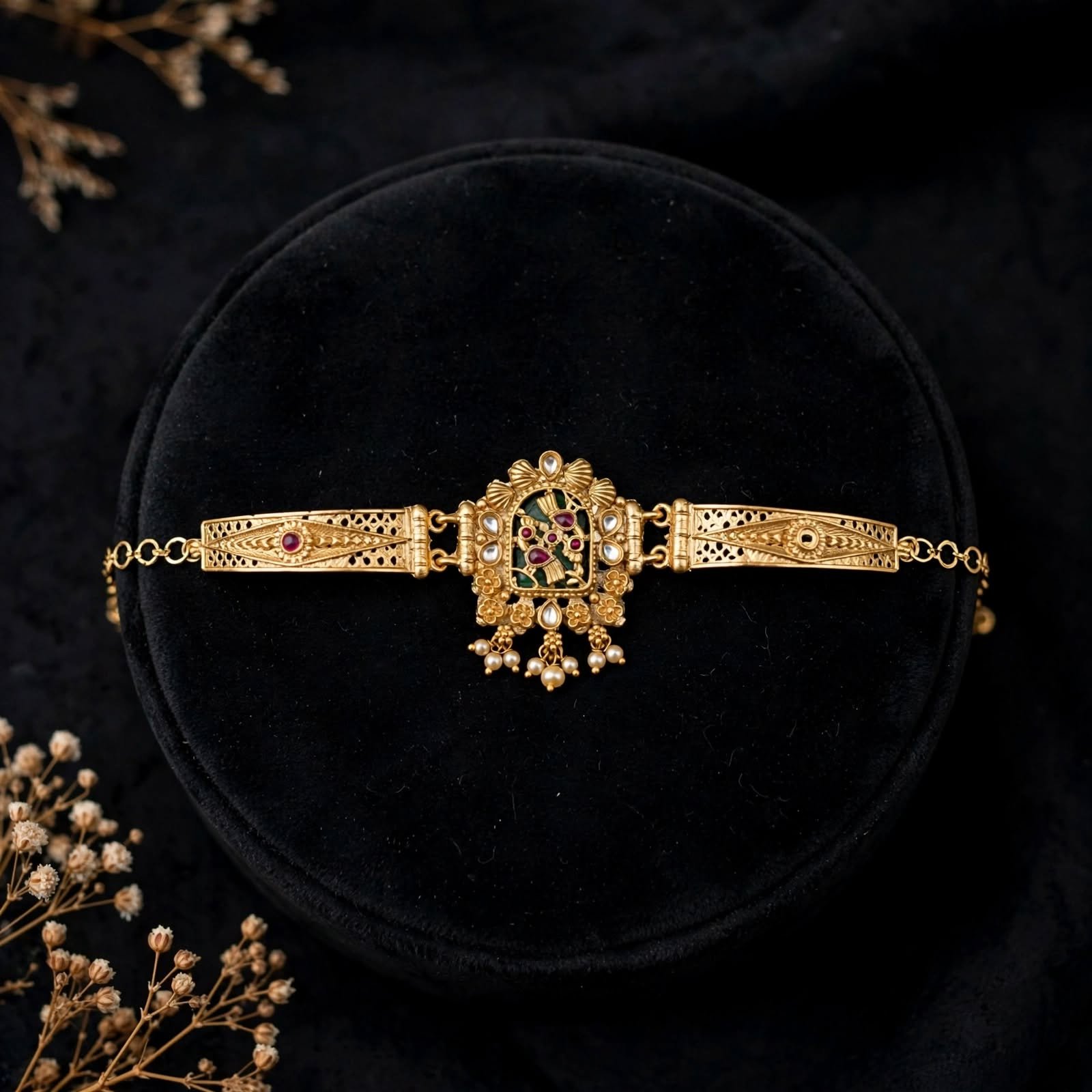 Kundan Meenakari Heritage Kada